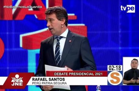 ‘’ Yo no he denigrado a nadie’’ fueron las palabras de Rafael Santos tras debate presidencial